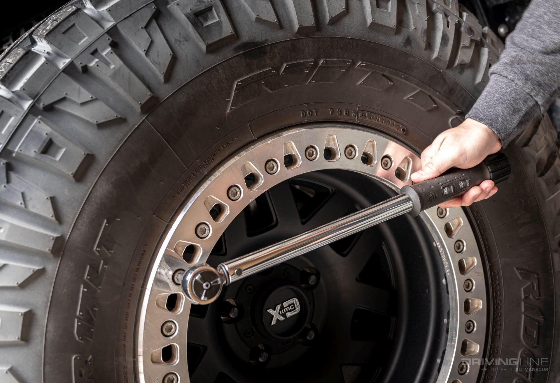 Torque wrench on XD wheel with Nitto Ridge Grappler tire