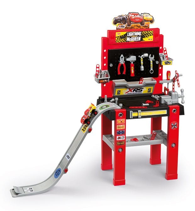 Disney Pixar Cars Workbench with Various Tools and Accessories