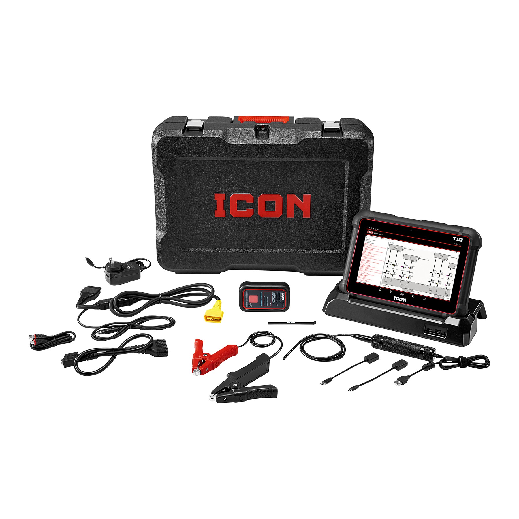 ICON T10 Diagnostic Scanner Displaying Software Interface