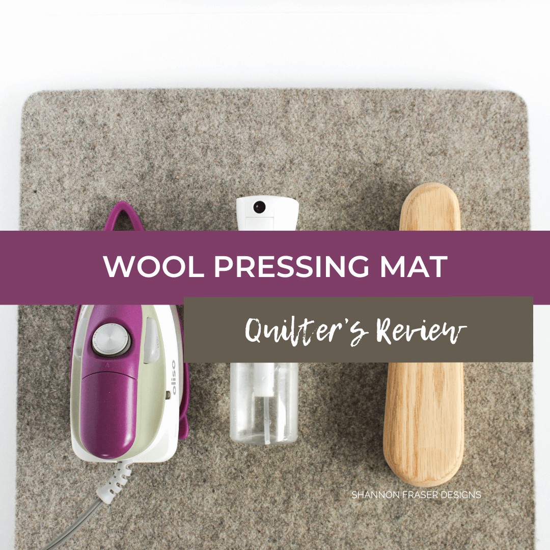 Modern Quilter Reviews using a wool pressing mat in your quilting adventures. Does it make a difference? What