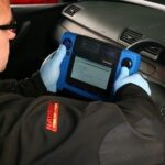 Car diagnostic tests being performed at National Tyres